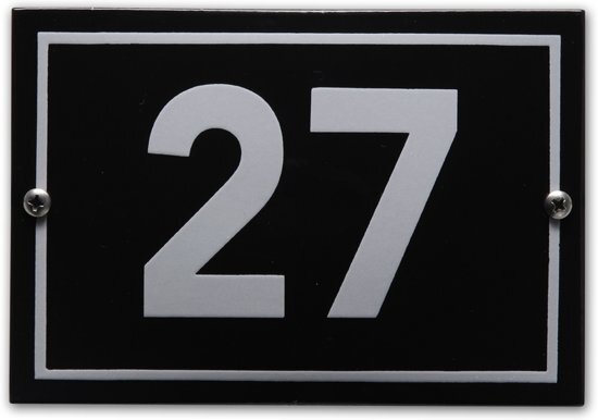 EmailleDesignÂ® Huisnummer model Phil nr. 27
