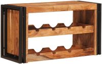 vidaXL Wijnrek Bruin 80 x 45 x 33 cm Massief Acacia Hout