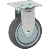Meso Bokwiel TP-rubber 75mm - 70kg draagvermogen*