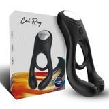 ARMONY - VEYRON Double Vibrator Ring Toy voor koppels, afstandsbediening zwart