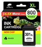 HP lot de 2 cartouches d'encre noire 301XL
