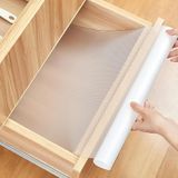 AiQInu Lademat, antislipmat, EVA-kunststof, niet-klevend, transparant, waterdicht, op maat te snijden, kastpapier voor keukenkasten, plankkast, ladebekleding, koelkast, planken (30 x 600 cm)
