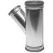 Té Oblique 45° Galva D125/d80 À Joints - Tgal45d125/d80j Econoname Tgal45d125/d80j