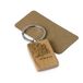 Mopec The Tree of Life sleutelhanger van hout, 9 x 3,2 cm, bruin