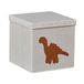 LOVE IT STORE IT - Premium - Opbergkubus voor kinderen, decoratief, opvouwbaar, 30 cm, dino-motief, houtversterking, compatibel met planken
