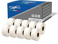 Aftertech 10 x 11355 afneembaar 19 x 51 mm rollen met compatibele zelfklevende etiketten (500 etiketten/rol = 5000 totaal) voor Dymo LabelWriter Seiko SLP etiketteermachines 10 x 11355R