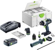 Festool TPC 18/4-Basic-Set accu-slagboormachine 18 V 75 Nm borstelloos + 1x accu 4,0 Ah + oplader + Systainer