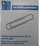 Alco Albert GmbH & Co Paperclips alco 50mm zilver 100 stuks