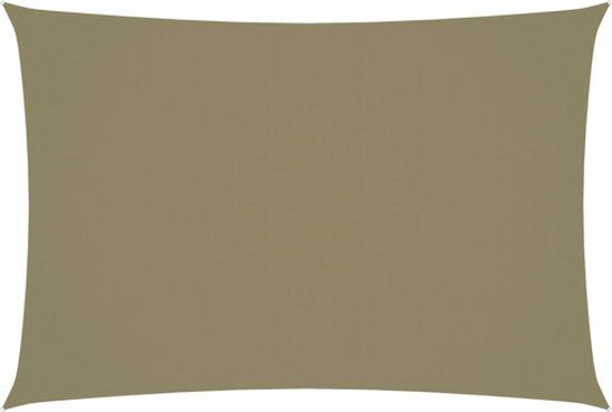 vidaXL Zonnescherm rechthoekig 2,5x4,5 m oxford stof beige
