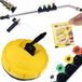 Rosfix Jeu de nettoyeur haute pression - Brosse T-Racer - Lance haute pression 1/4" 15° et pistolet à mousse