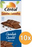 Cereal Céréal Melkchocolade Glutenvrij & Lactosevrij - 10 x 100 gr - Voordeelverpakking