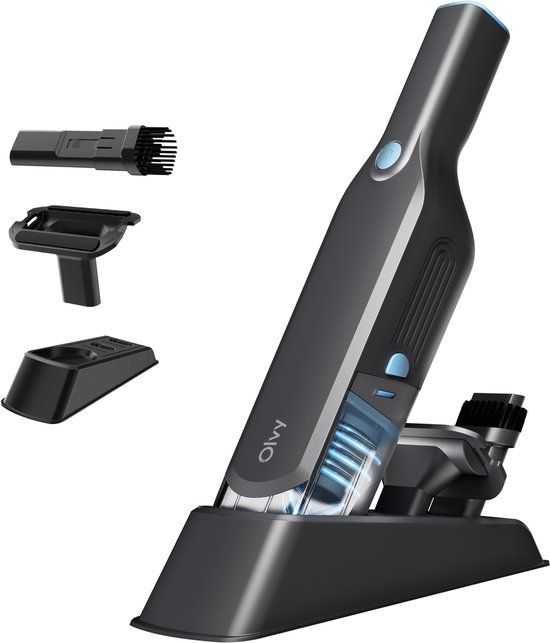 Olvy Kruimeldief SY-V02 - Draadloze Handstofzuiger voor Dierenharen - Zakloos - HEPA - Grijs