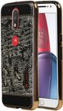 Best Cases M-Cases Zwart Krokodil Design TPU hoesje voor Motorola Moto G4 / G4 Plus