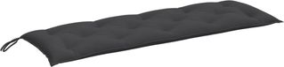 vidaXL Coussin de banc de jardin 150x50x7 cm tissu chiné anthracite