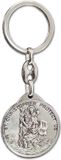 RVS Avisa RVS sleutelhanger - 'St.Christopher / St.John Paul II' (Zilverkleurig)