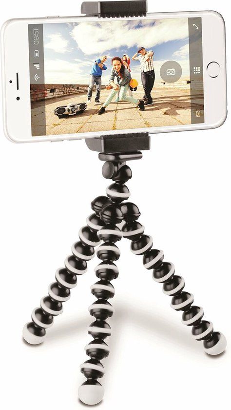 Muvit MUCHL0053 tripod Smartphone/tablet 3 poot/poten Zwart