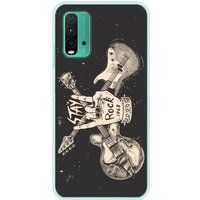 Xiaomi Redmi 9T Stay rock bedrukt siliconen hoesje