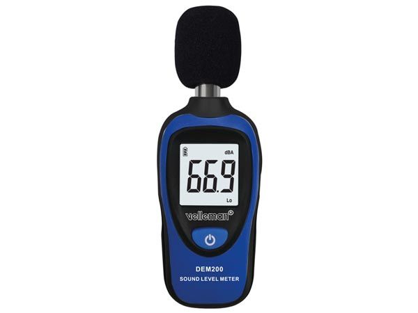 Velleman DEM200 Geluidsniveaumeter - Zwart/Blauw