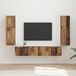 Maison Exclusive Ensemble de meuble TV, 4 pièces, bois recyclé et panneaux de fibres de bois