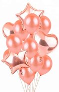 Luxore Ballonnen decoratieset DELUXE Inclusief 14 artikelen Rose goud kleur Folie & Latex ballonnen Luxe uitvoering Verjaardagsfeestje Feest kinderfeestje party ballon versiering Sweet 16, 18, 21 Sarah Abraham verjaardag