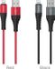 Hoco X38 Premium Fast Charging data cable for USB to Lightning - Nylon draad veilig en duurzaam - 2.4A - 1m