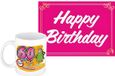 Bellatio Decorations Verjaardag cadeau koffiemok thema 60 jaar - vrouw - wilde haren - met knaproze Happy Birthday wenskaart - A5 formaat