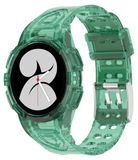 Wigento Samsung Galaxy Watch 5 44mm Siliconen horlogeband met geïntegreerde behuizing