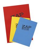 Clairefontaine 3355AMZC - Set van 3 Zap Book schetsboeken, 160 pagina's, 100% gerecycled, effen wit, 80g, willekeurige omslagkleur