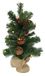 WatioWave kerstboom, led, ananas en ballen, rood, 45 cm