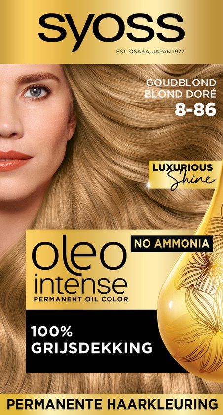 Syoss Oleo Intense 8-86 Goudblond Permanente Haarverf - 1 stuk