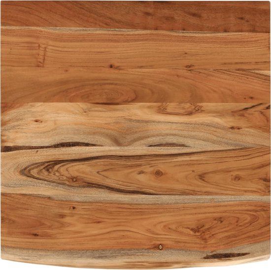 vidaXL Wandschap vierkant natuurlijke rand 40x40x3,8 cm acaciahout