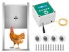 StarTech Automatische kippenluik - 220 V, inclusief luik - roestvrij staal - timer en lichtsensor - LCD-display met batterijwaarschuwing - 4 instellingen - 2 afstandsbedieningen