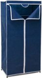 Gerimport Mobiele Kledingkast - opvouwbaar - 75 x 46 x 160 cm - blauw - opberger