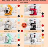 Klarstein Robot culinaire 1800W menthe 5L bol 6 vitesses