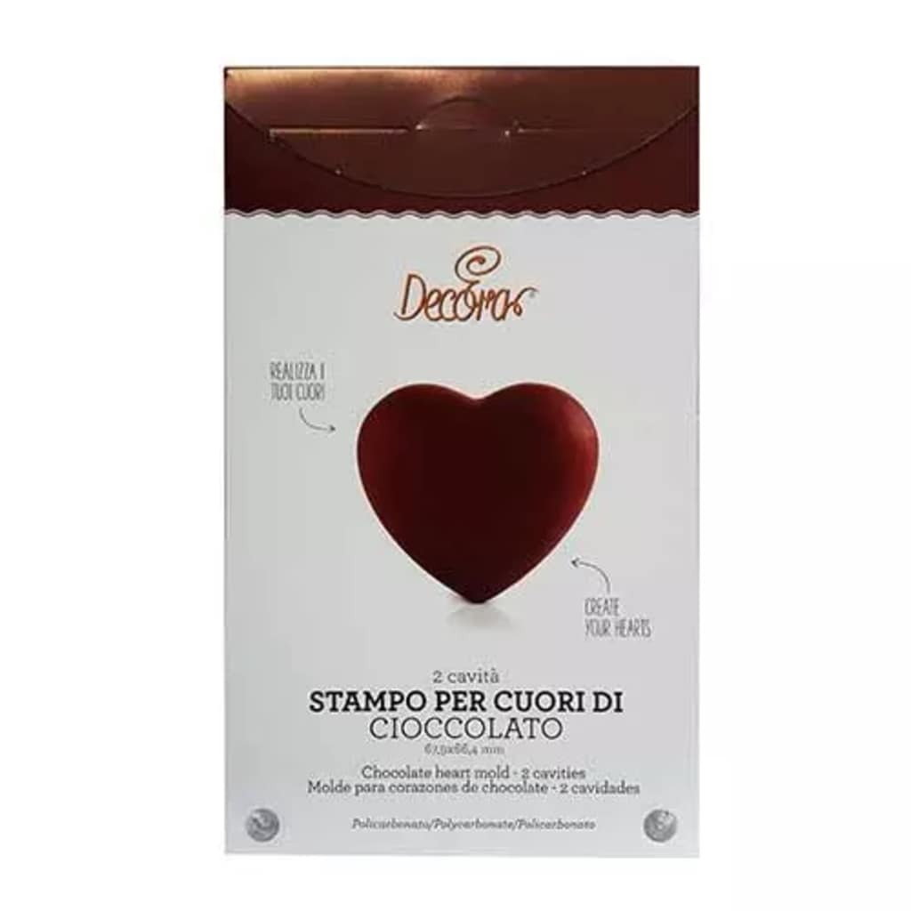 Decora Chocolade mal hart 6.79 x 6.64 cm