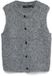 VERO MODA VMNOVAH SL O-NECK BUTTON VEST NOOS Dames Gebreide Truien XS Dark Grey Melange