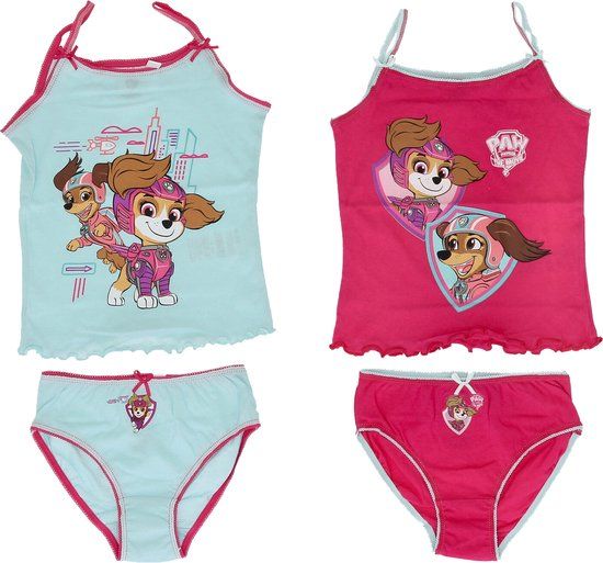 4KidsOnly Paw Patrol Meisjes Ondergoedset 4-delig Katoen Maat 110/116 Multi Colour