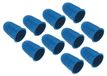 Icecat Gants pour doigts en silicone, 10 pièces, bleu, moyen, pour bureau et couture