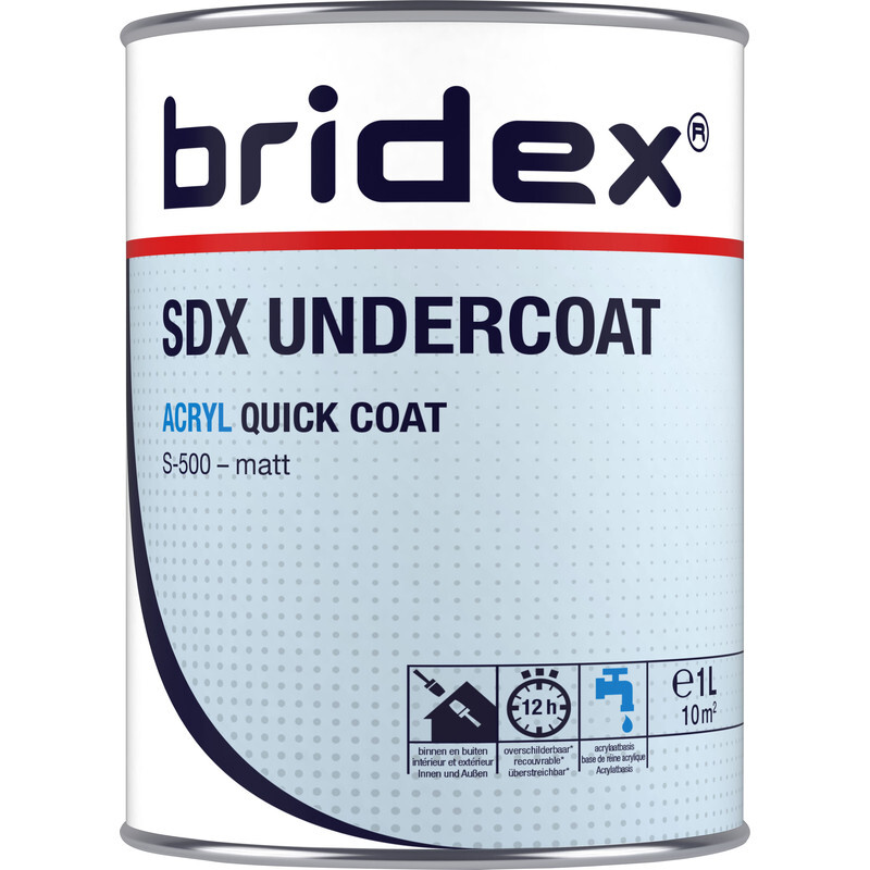 Bridex SDX Undercoat grondverf acryl 1L wit