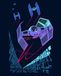 Komar Wandafbeelding | Star Wars Classic Vector TIE-Fighter | 40 x 50 cm