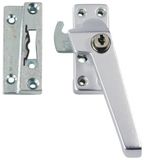 AXA Veiligheids Raamsluiting - 3319 - Raamkruk met Cilinder SKG1 - Rechts naar buiten draaiend - Aluminium - Gelijk sluitend
