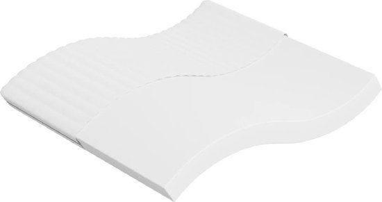 vidaXL Schuimmatras middelzacht 200x200 cm