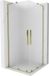 Mexen Velar L Duo cabine de douche coulissante 80 x 80, verre dépoli, or