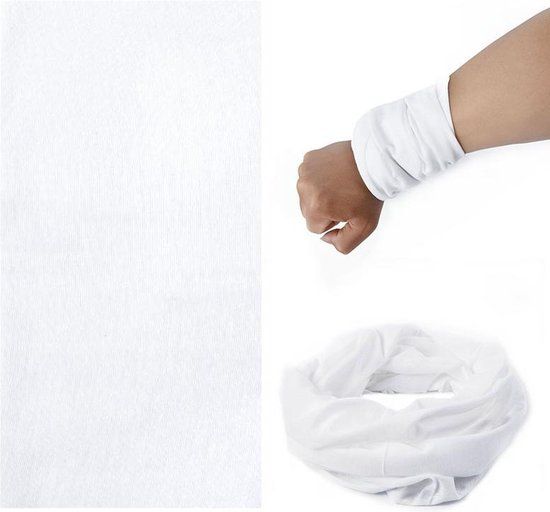 Fako Fashion® - Unisex Nekwarmer - Wit - One Size - Microfiber - Polyester