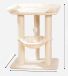 Shenzhen Haorui Industrial Technology Co., Ltd. Poteau griffoir chat 112 cm hauteur (beige/blanc)