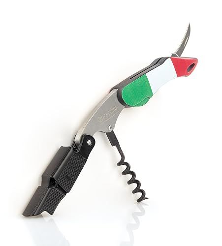Qpractiko Professionele tweetaktkurkentrekker Roestvrij staal ABS Italiaans vlagdesign