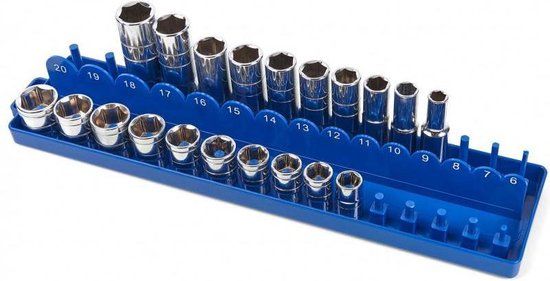 HBM Lemato 3/8" Opbergrek voor Korte en Lange Doppen, Dopsleutels