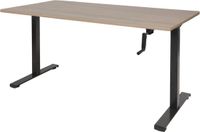 Schaffenburg Zit Sta bureau - Slinger 180x80 Havana Kersen - zwart frame
