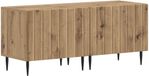 vidaXL Tv-meubel Artisanaal eiken Bewerkt hout