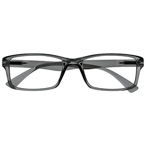 OPULIZE The Reading Glasses Company Grijze lezers Designer stijl Mens Womens R92-7 +2.50